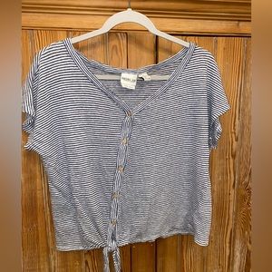 ** SOLD ** Rachel Zoe Striped button down top, size L